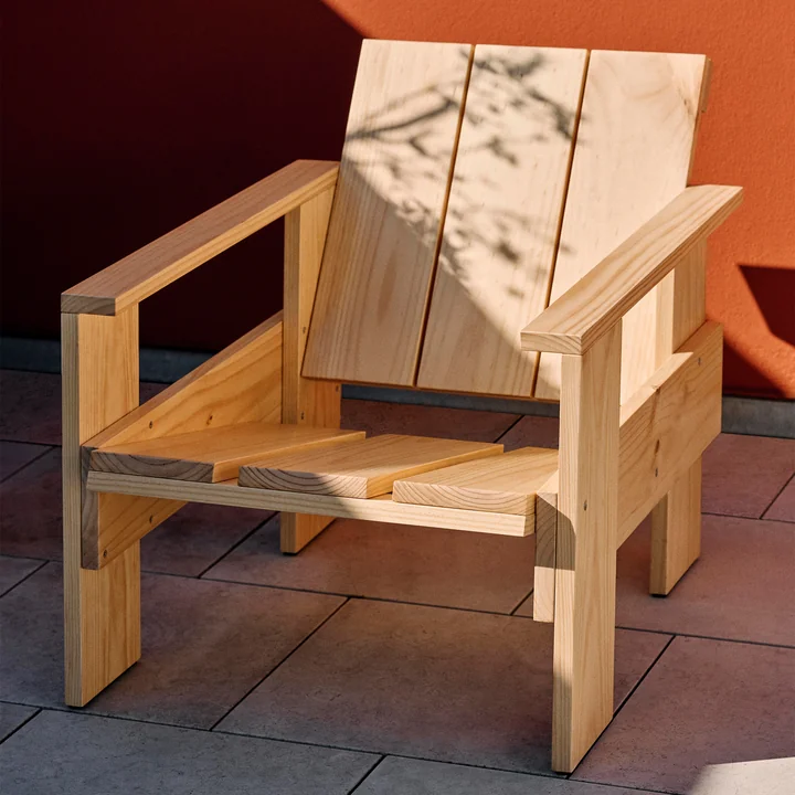HAY - Crate Lounge Chair, L 77 cm, pine