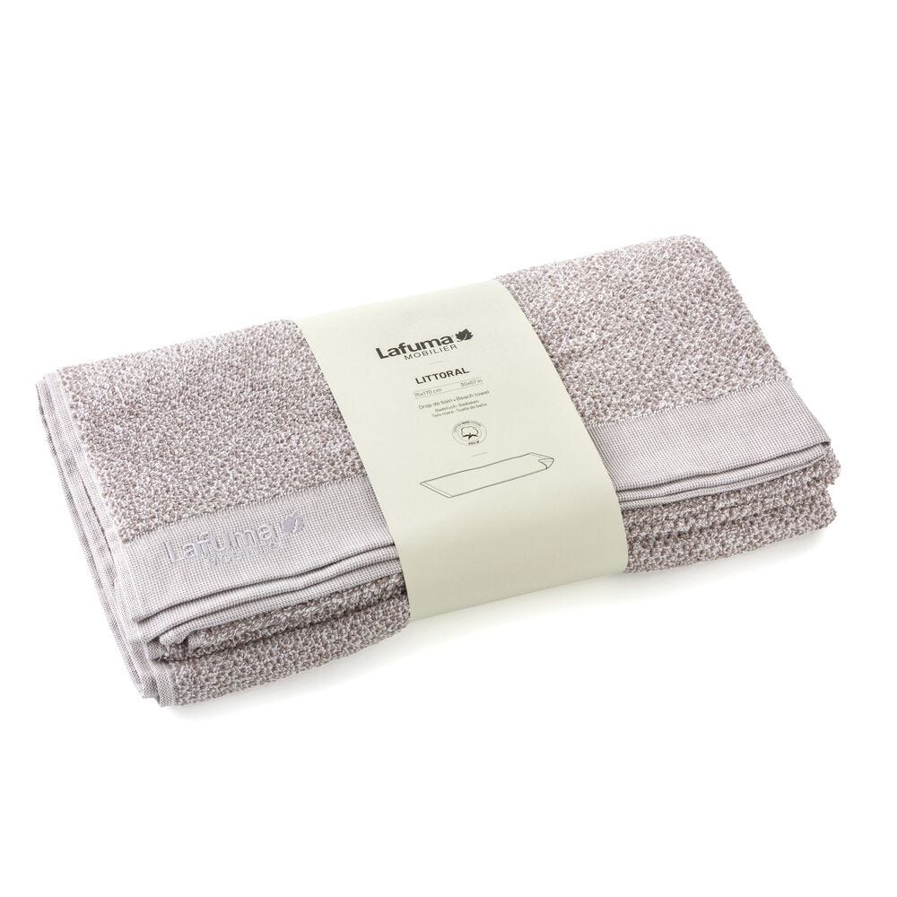 Großes Badehandtuch Littoral Baumwolle Beige Dune
