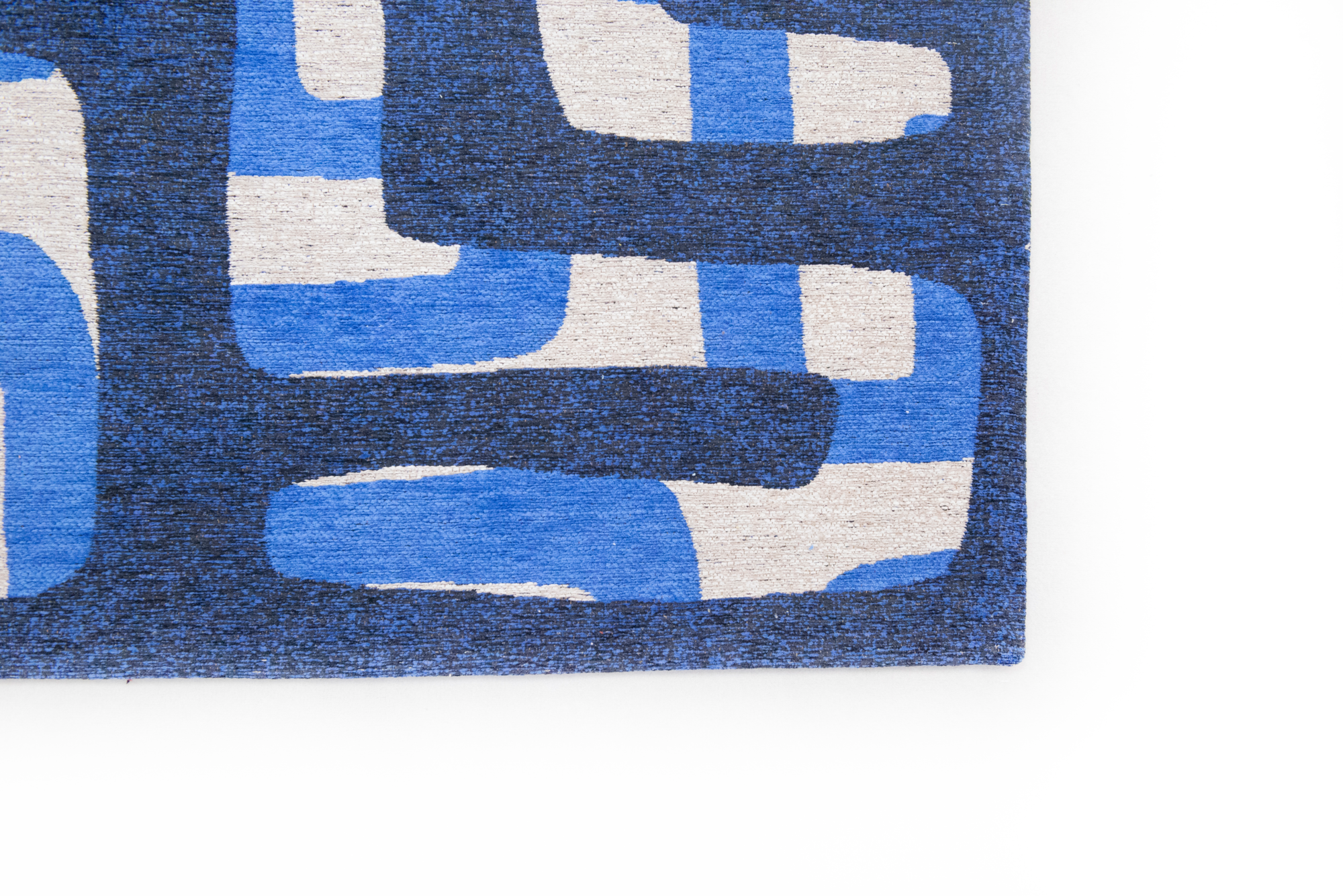 Ecorugs vloerkleed Kuba blauw ∅ 140 cm