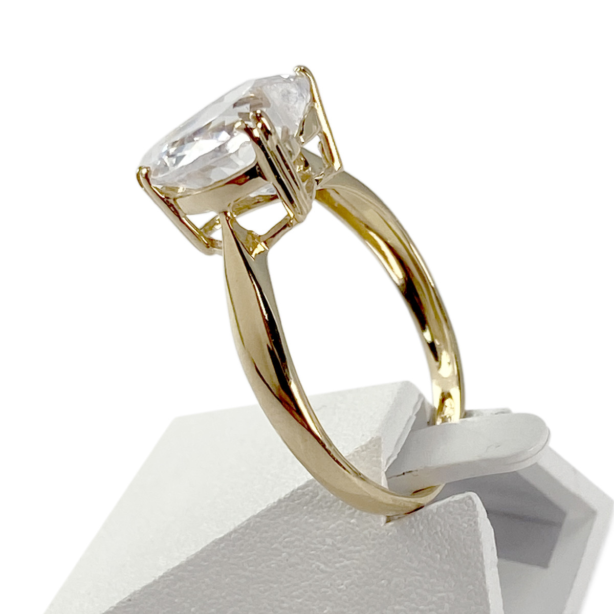 Bague d'occasion or 750 jaune zirconia