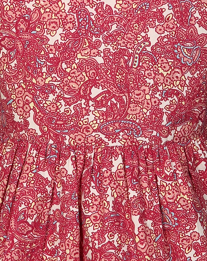 Kleid TINY PAISLEY in bordeauxviolett