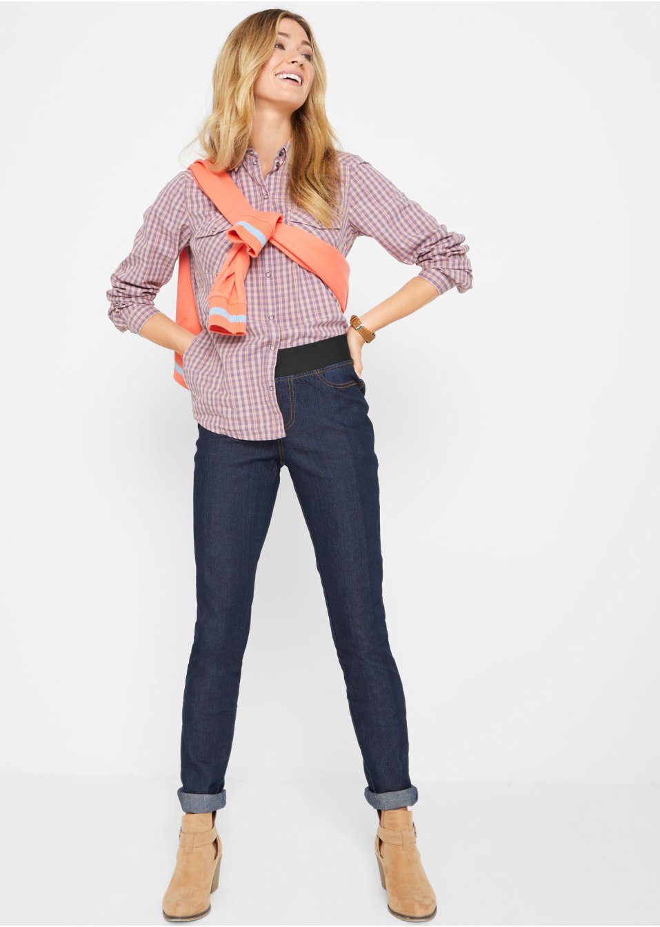 Lot de 2 leggings en jean confort-stretch