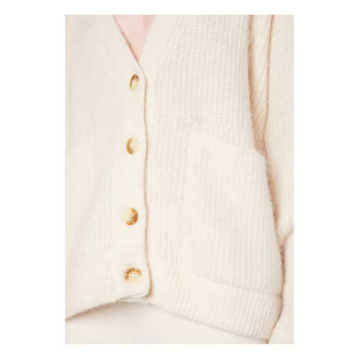 American Vintage Cardigan East Alpaga | Ecru chiné