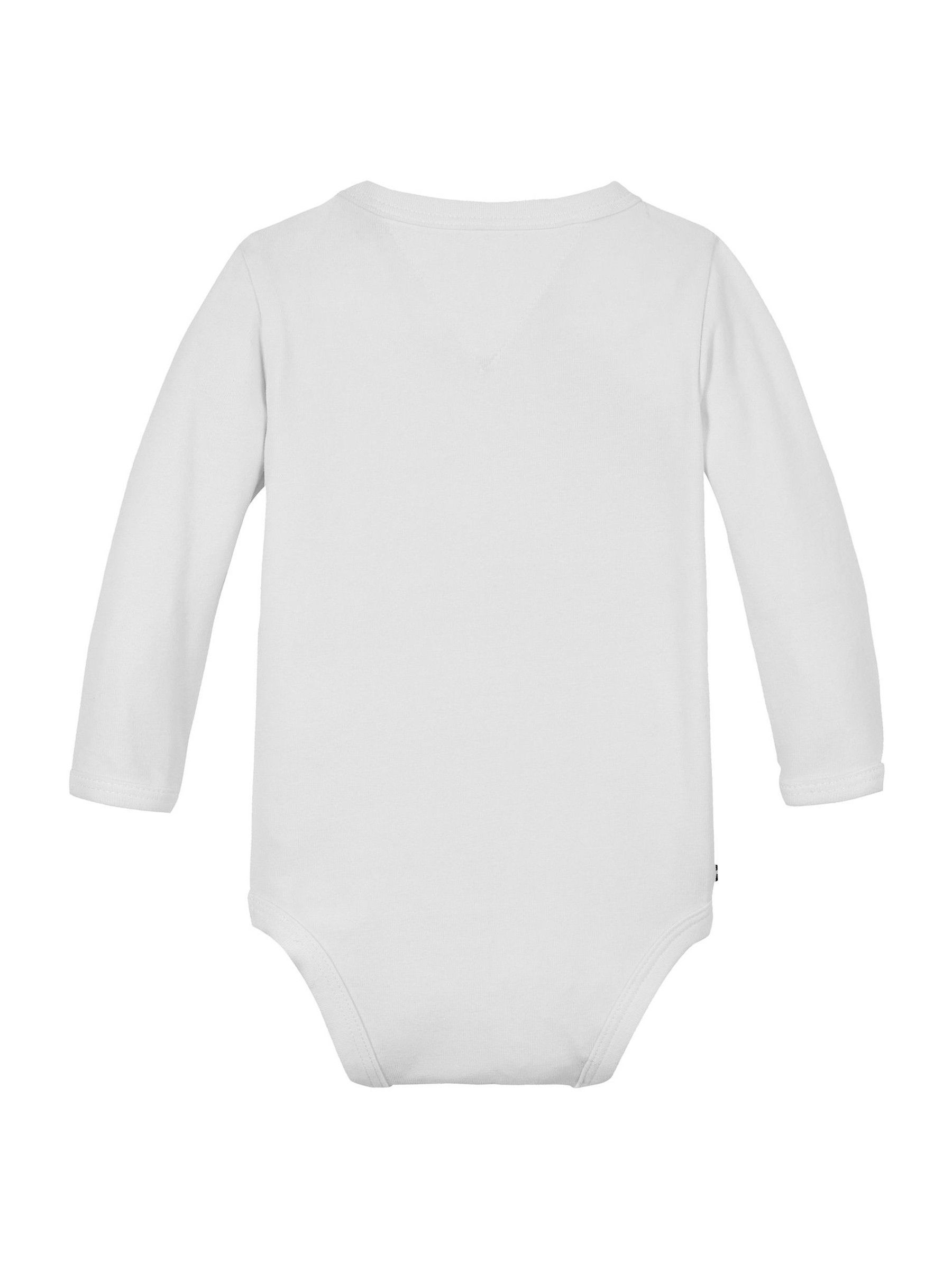 Wit - Tommy Hilfiger - Bodysuit met lange mouwen en logo