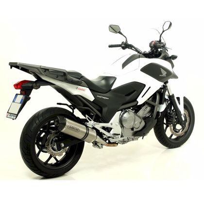 Silencieux Arrow Alu Race-tech embout carbone - Gris