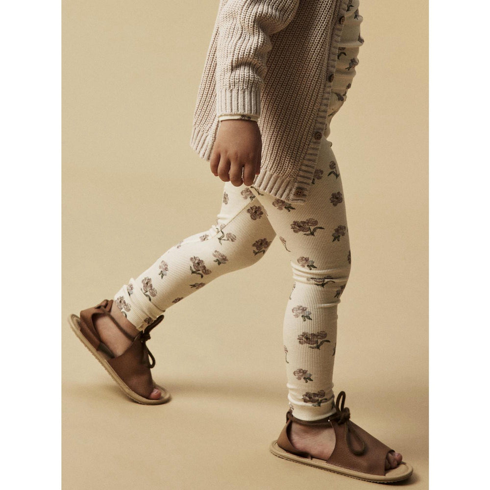 Køb Lil'Atelier Turtledove Peony Gavo Efi Slim Leggings Noos