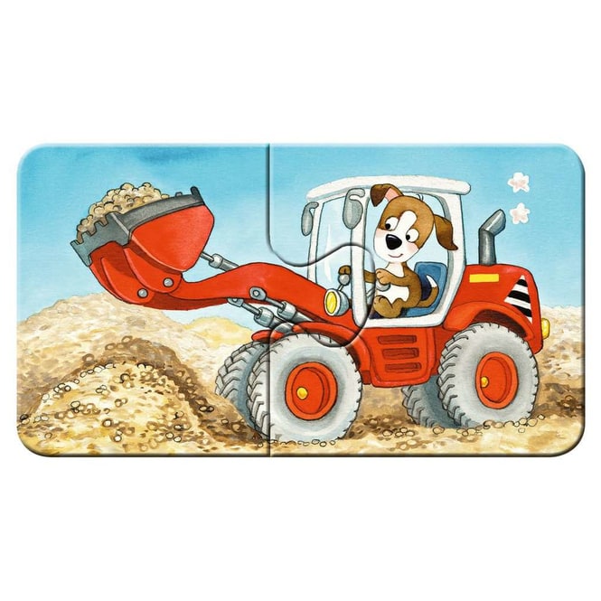 Puzzle - Tierische Baustelle - 9 x 2 Teile - my first puzzles