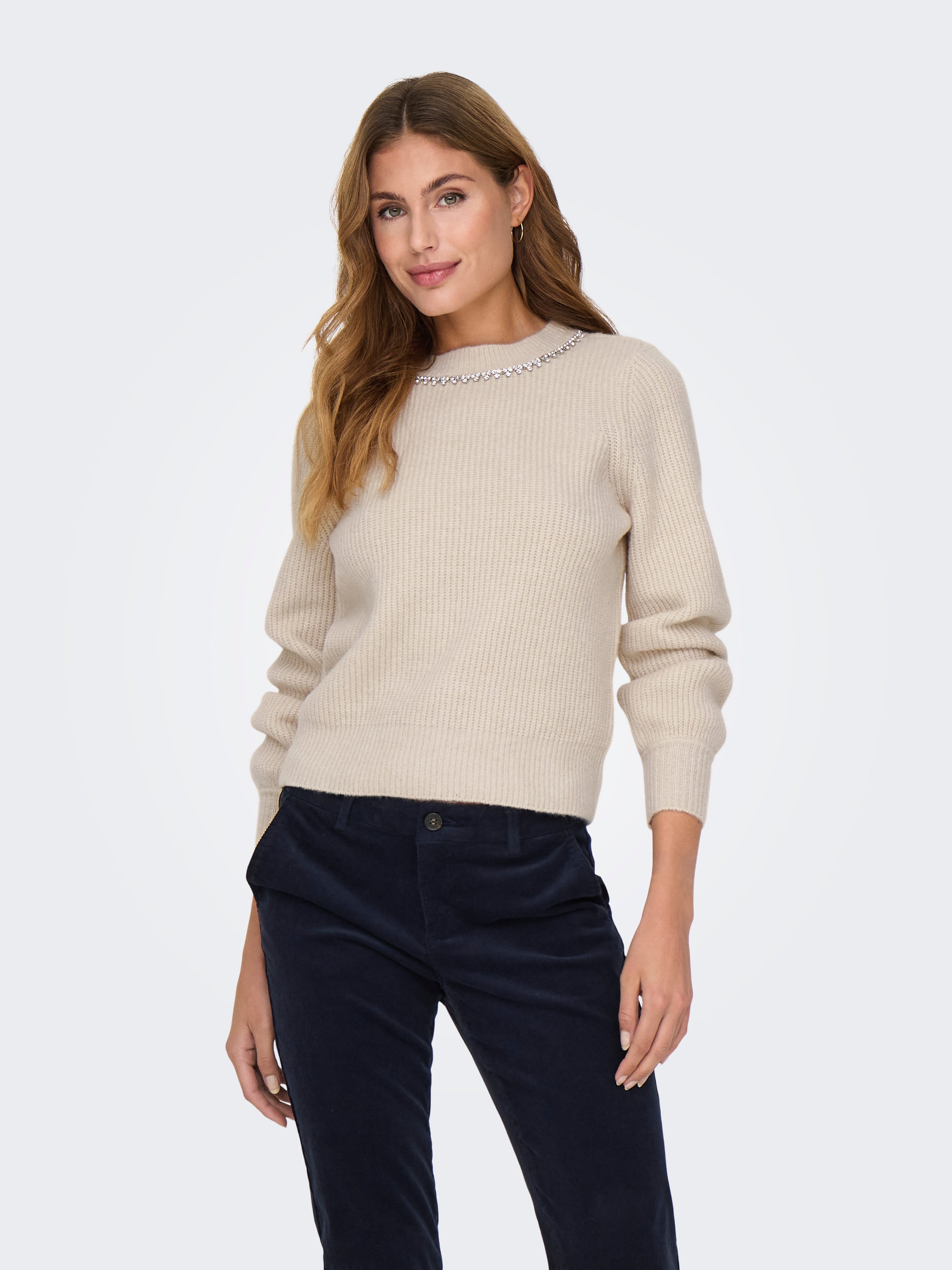 ONLGAIDA Strickpullover Pumice Stone
