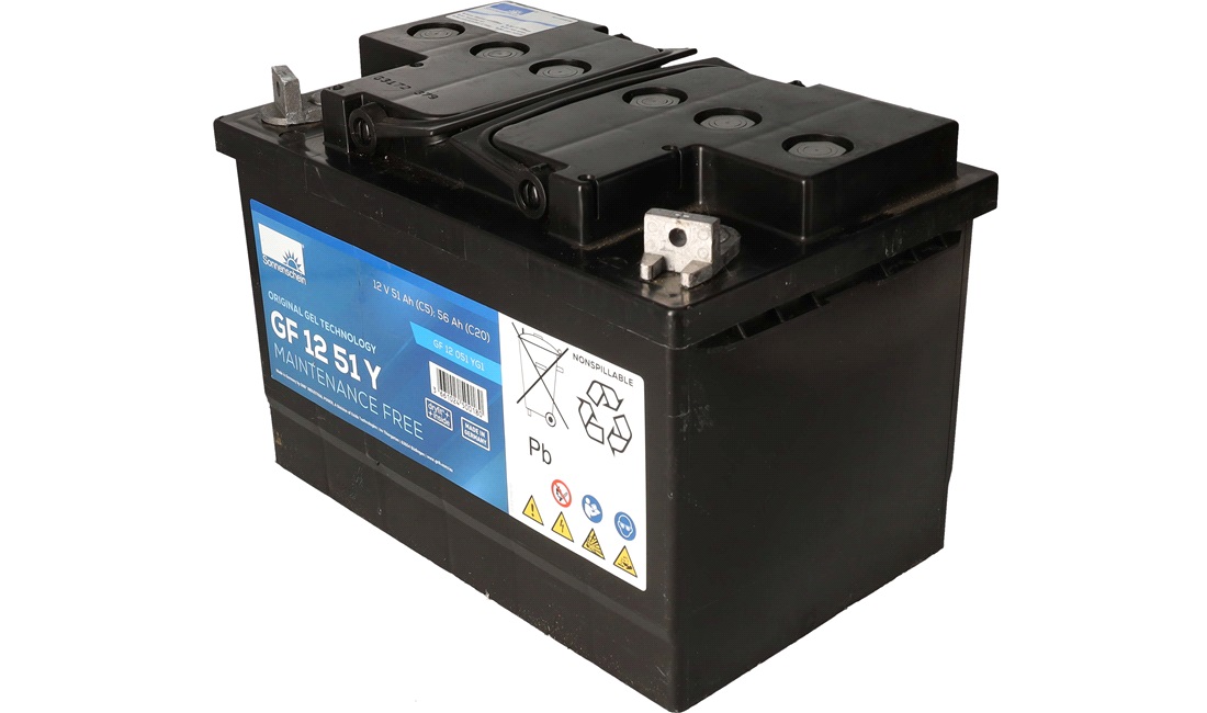 Batteri Exide 12V-51Ah GF12051YG1 GEL