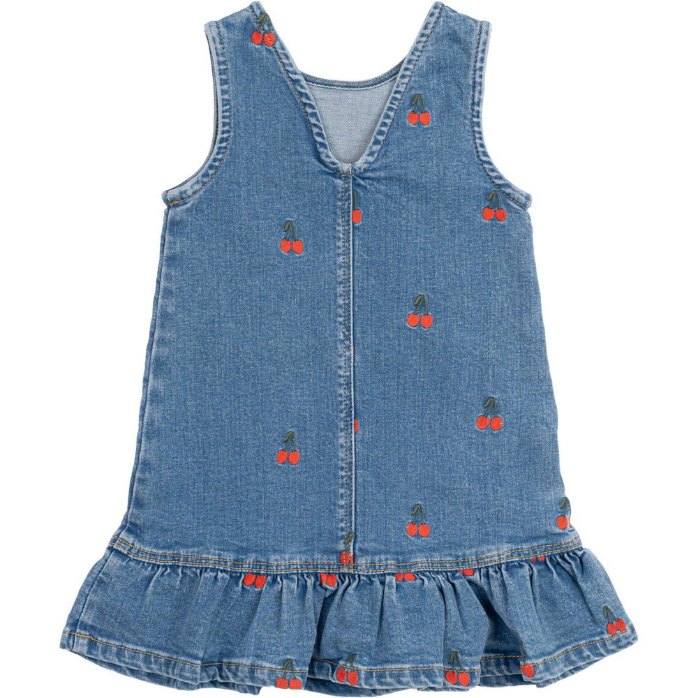 Køb THE NEW Siblings Light Blue Denim EMB Nayla Denim Kjole