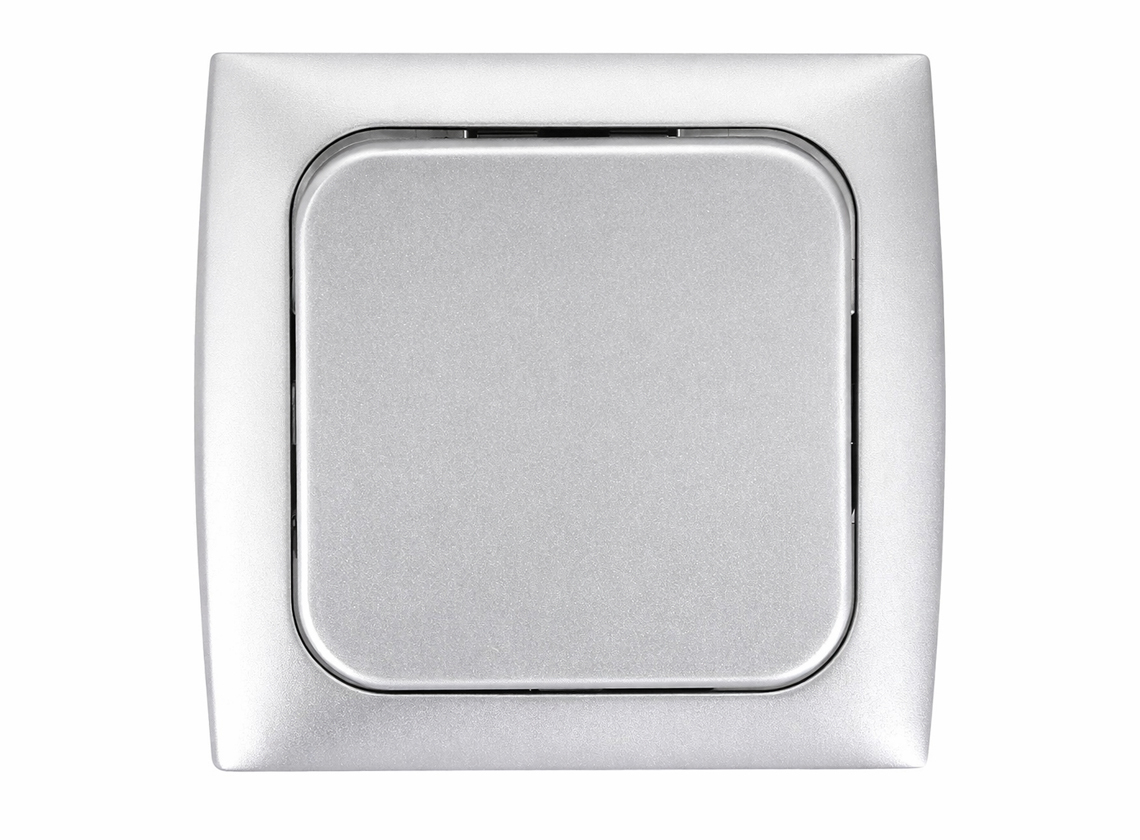 HABA C-line inbouw schakelaar - silver