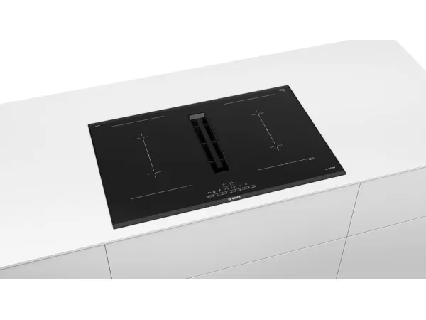 Bosch Serie 6 PVQ895F25E, Sort, Indbygget, 80 cm, Zone induktionskogeplade, Keramisk, 4 zone(s)
