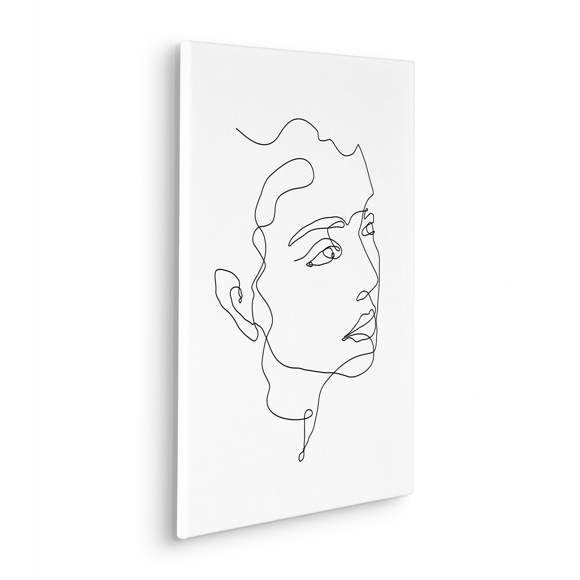 Keilrahmenbild SKETCH ME - schwarz-weiß - 40x60 cm