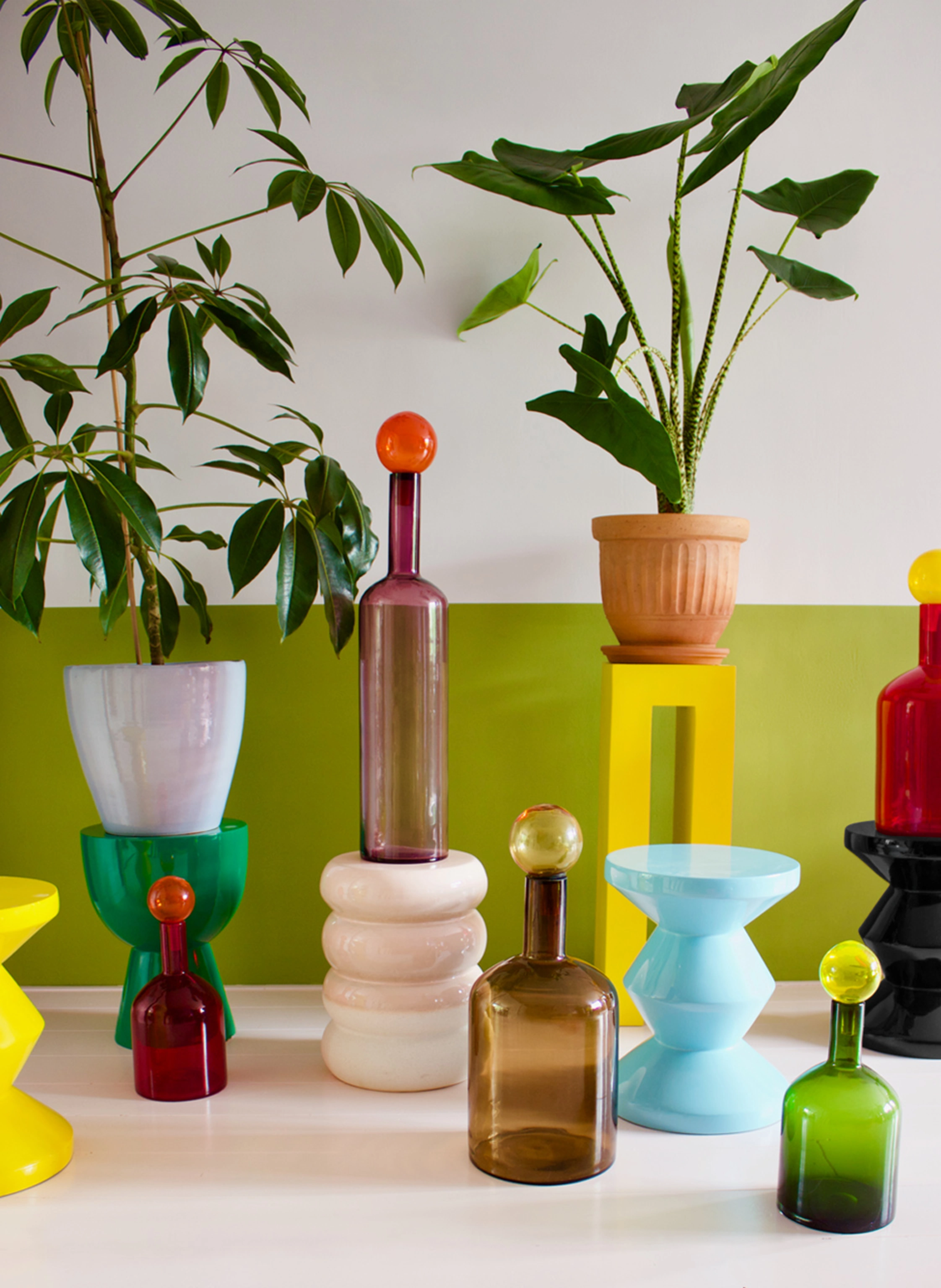 POLSPOTTEN Hocker ZIG ZAG