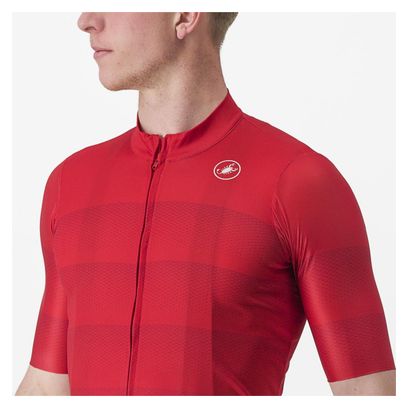 Maillot Manches Courtes Castelli Livelli Rouge