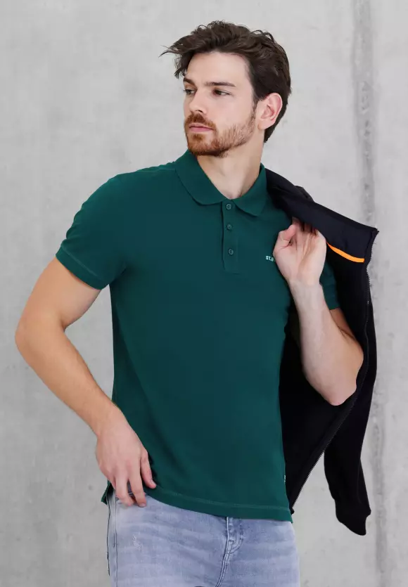 Piquée Poloshirt - bottle green