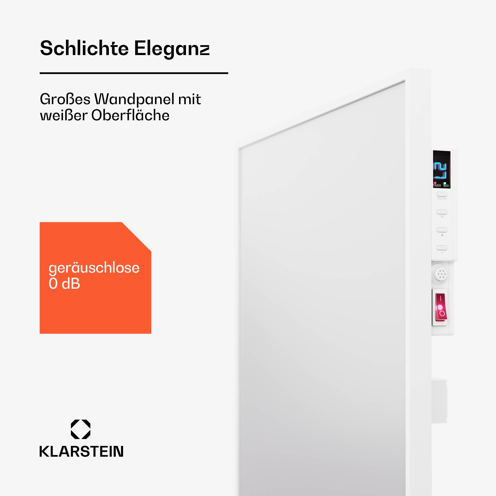 Wonderwall Air Smart 480 Infrarotheizung 50x90cm App 480W Weiß 480 Watt