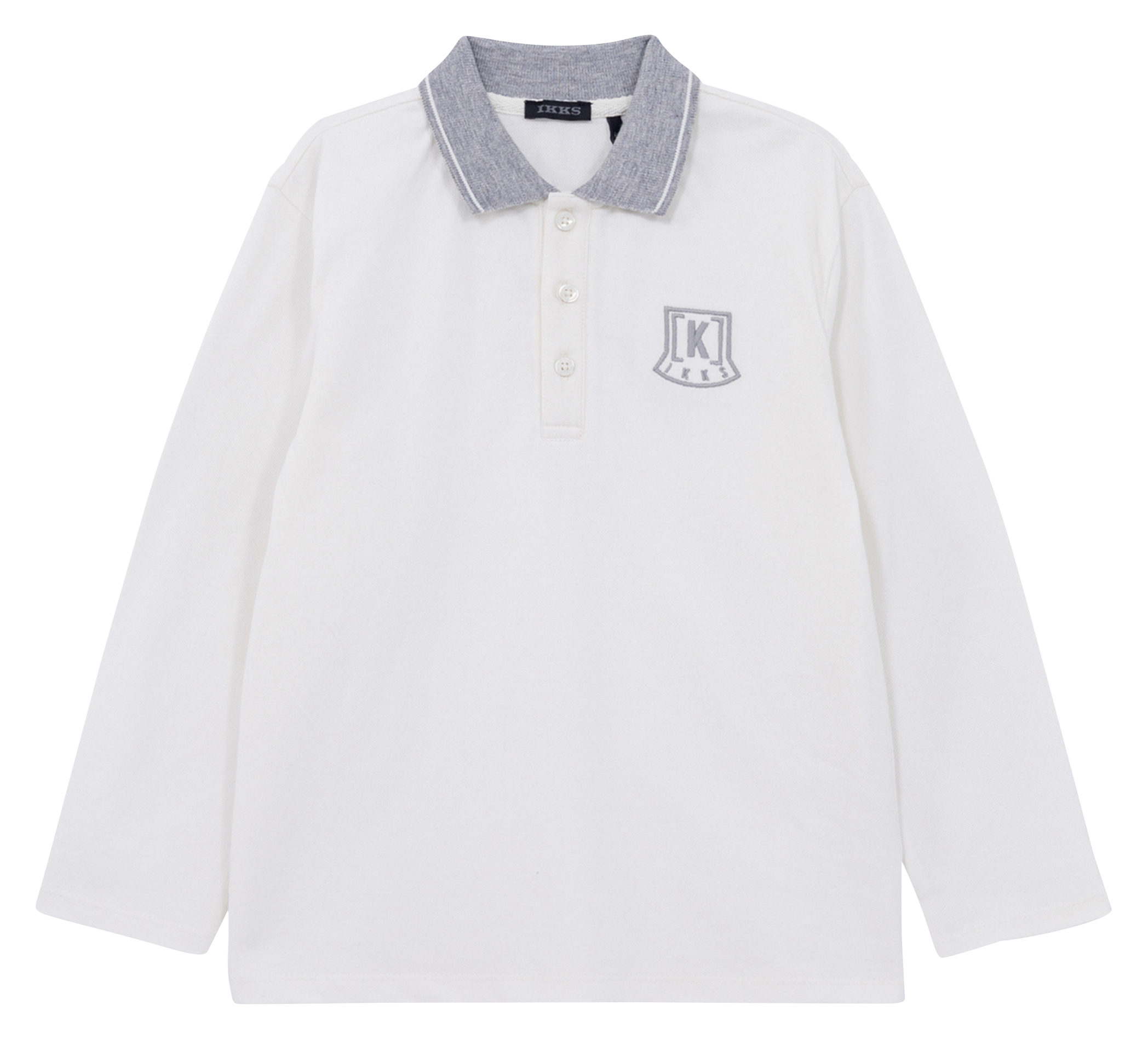 Polo droit en coton | Blanc