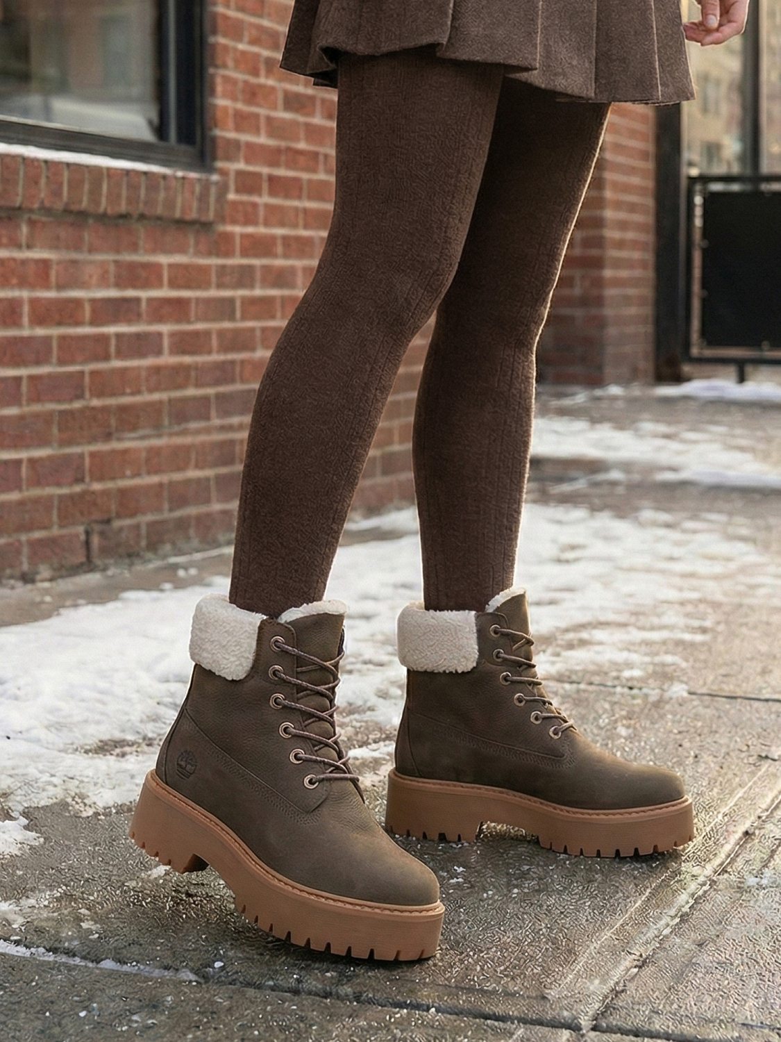 Timberland Warm-Lined Waterproof Platform Boot