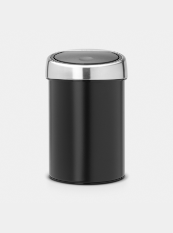 Touch Bin afvalemmer, 3 liter, kunststof binnenemmer - Matt Black