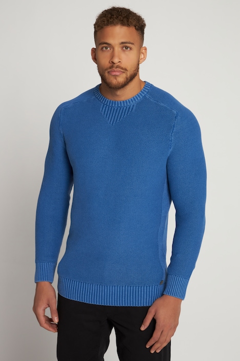 Pullover, Vintage Look, Rundhals