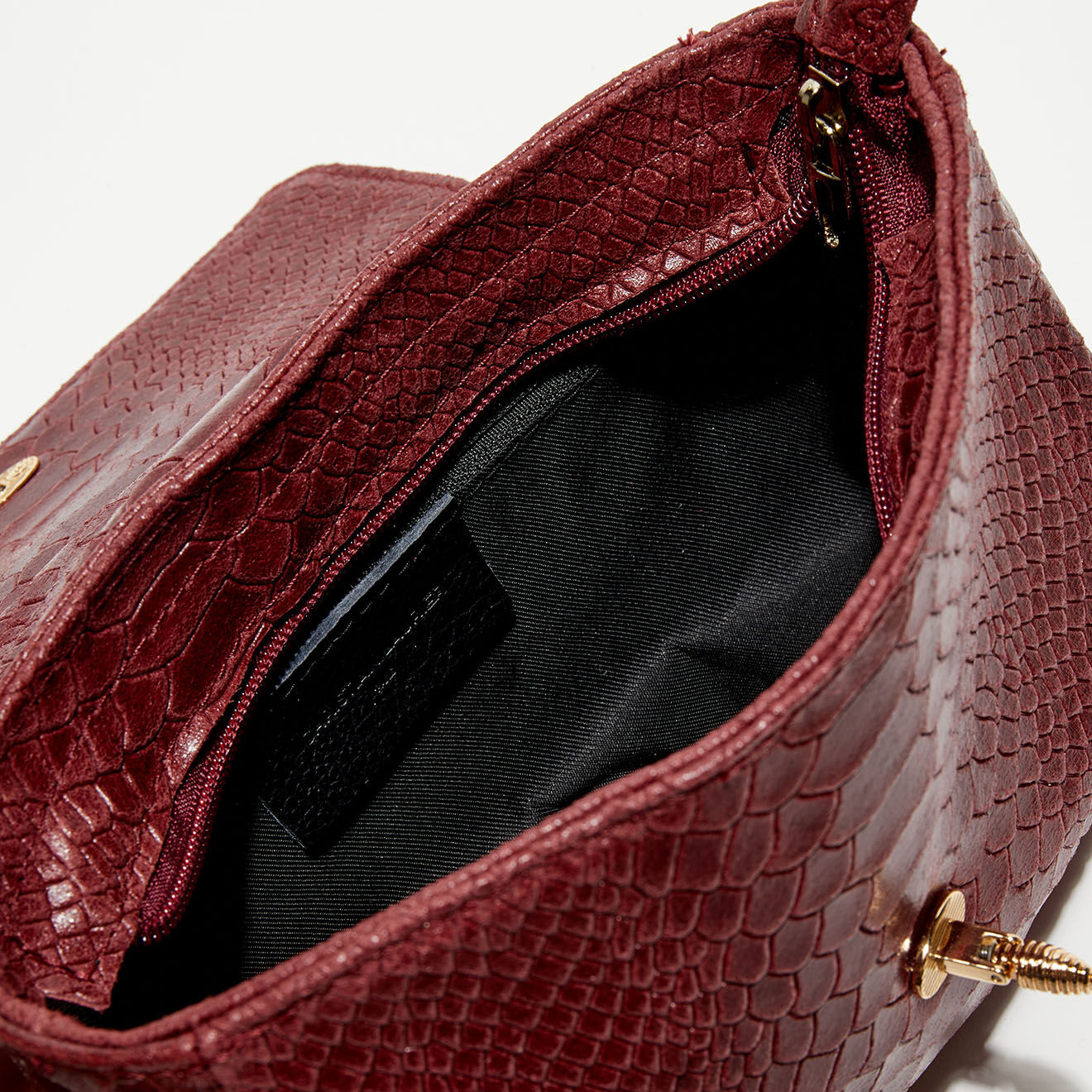 Christian Laurier Sac bandoulière en Cuir Hera prune - 21x15x7 cm