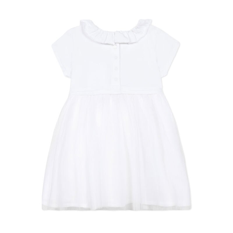 Robe bébé fille blanchehe avec cristaux Swarovski® bébé fille Absorba Aucune nuance