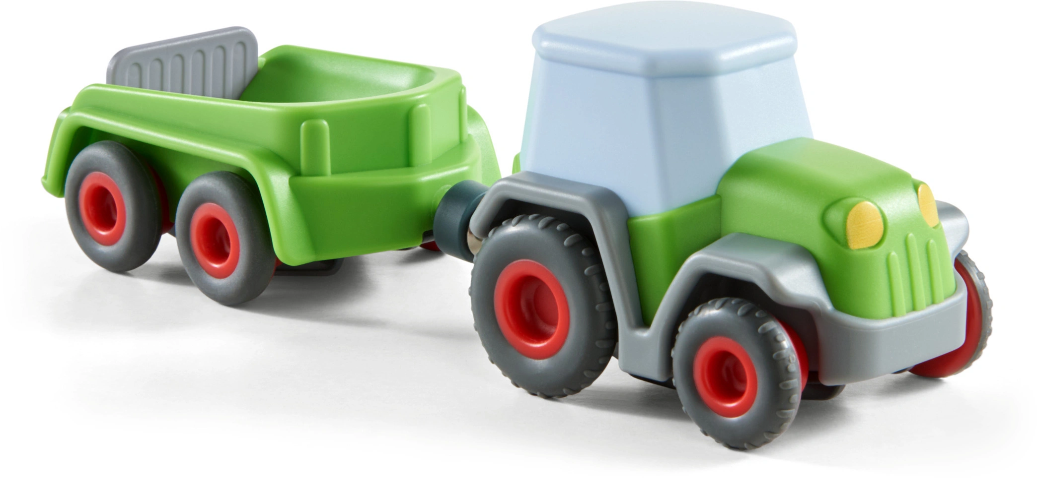 Traktor KULLERBÜ mit Anhänger in bunt