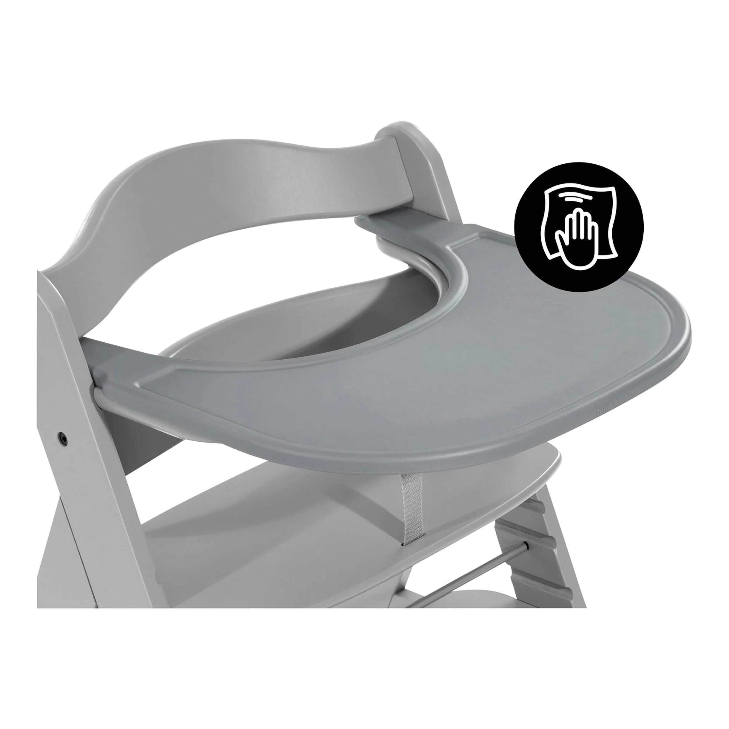 Hauck Hochstuhltisch Alpha Click Tray grey