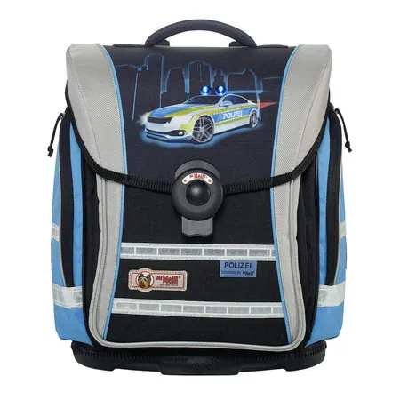 McNeill Ergo Light Compact flex Polizei 2018 mit Blinklicht Schulranzenset 4-teilig