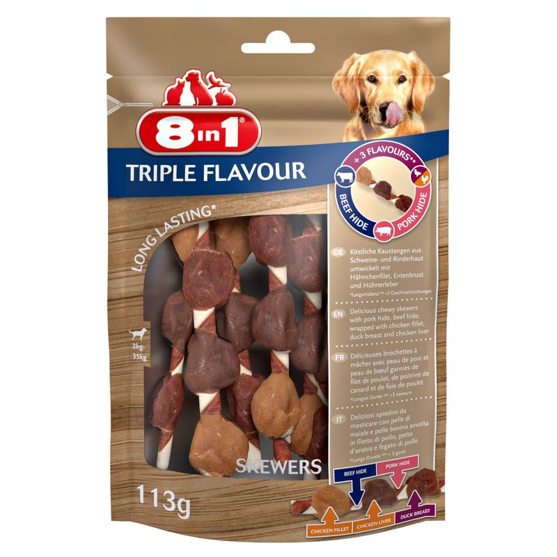 Brochettes à mâcher 8in1 Triple Flavour
