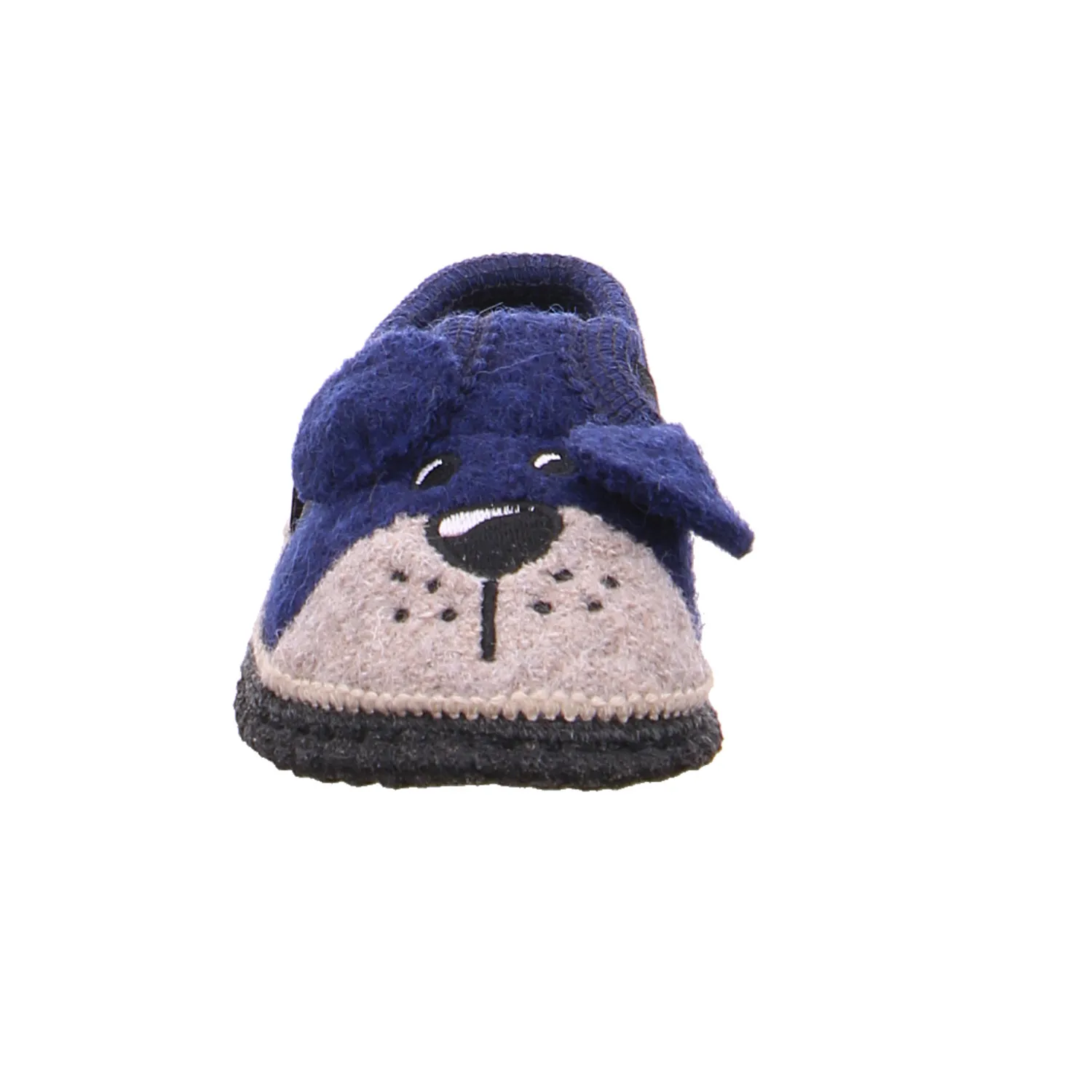 BECK Kinder-Winterhausschuh Blau Textil  warmer Hausschuh