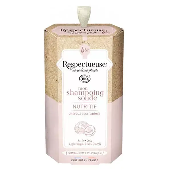 Respectueuse Mon Shampoing Solide Nutritif Bio 75g