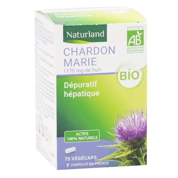 Naturland Cardo Mariano Orgânico 75 cápsulas vegetais