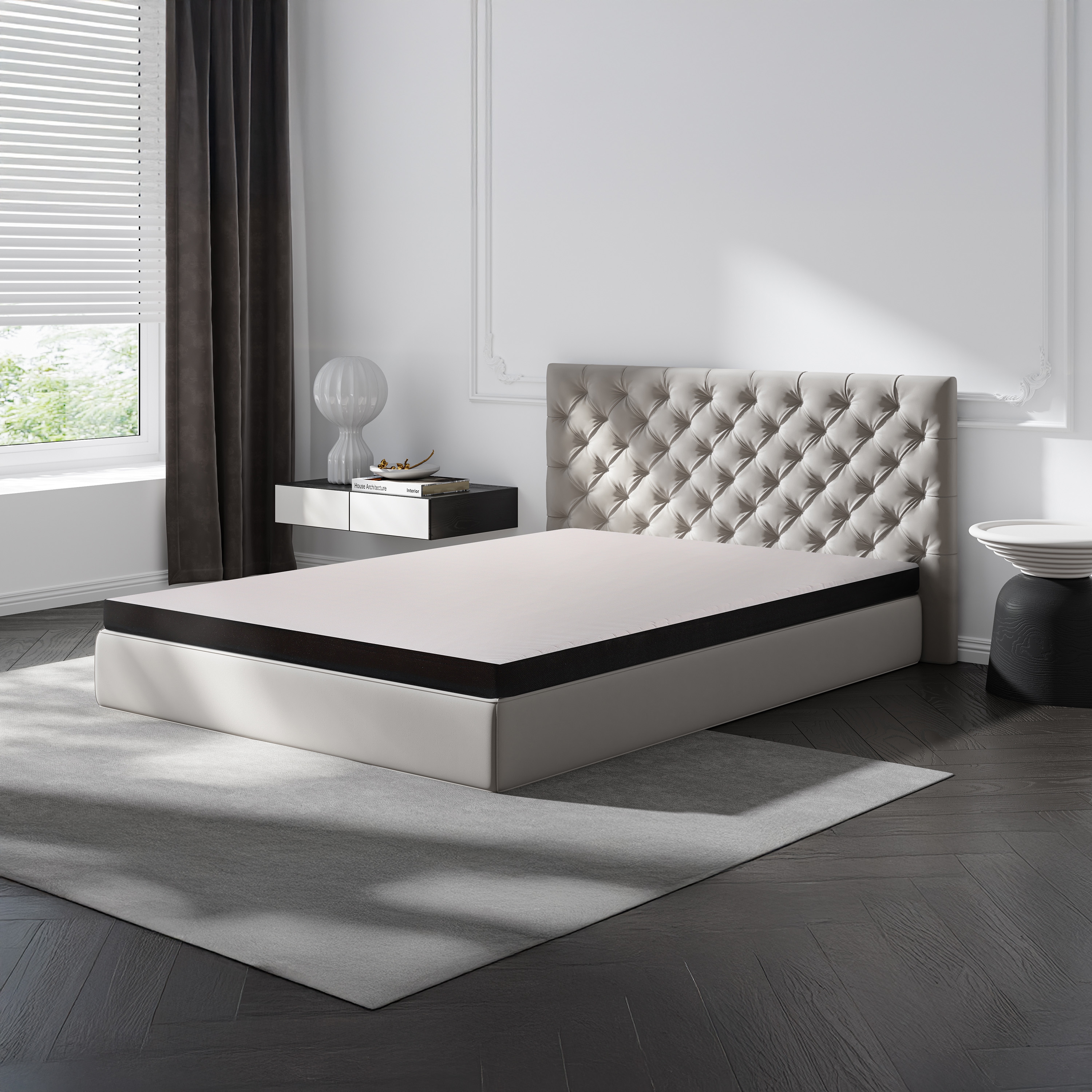 Topper Matratzenauflage Gel Memory doppelseitig 140 x 200 cm