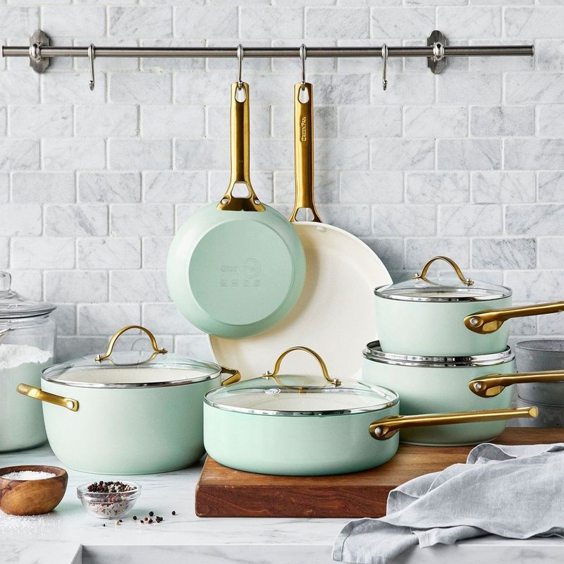 GreenPan - Padova - Pannenset - Mint Green - 10-delig