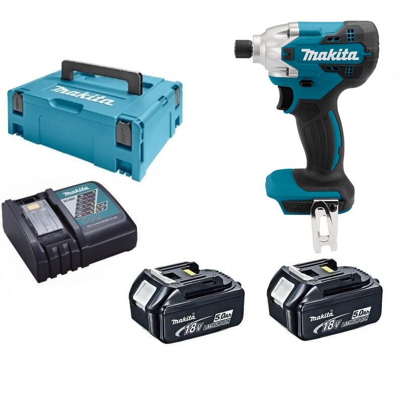 Makita DTD156RTJ 18V Li-ion accu slagschroevendraaier set (2x5.0Ah) in Mbox