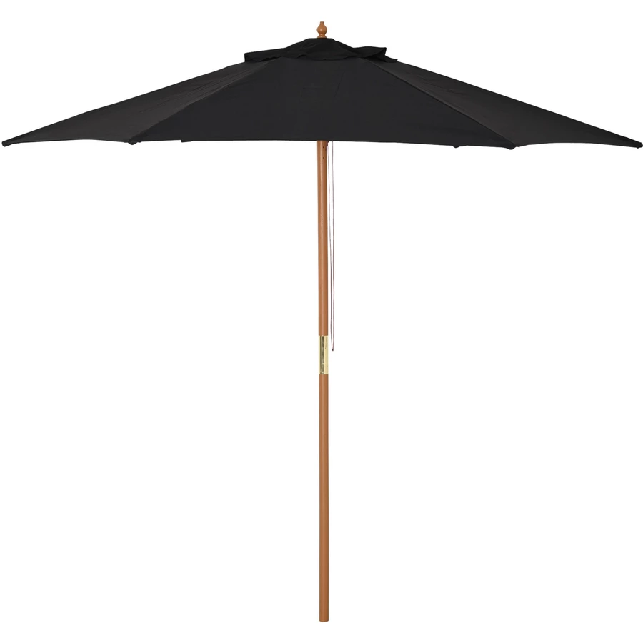 Outsunny Sonnenschirm 3-stufig verstellbar schwarz