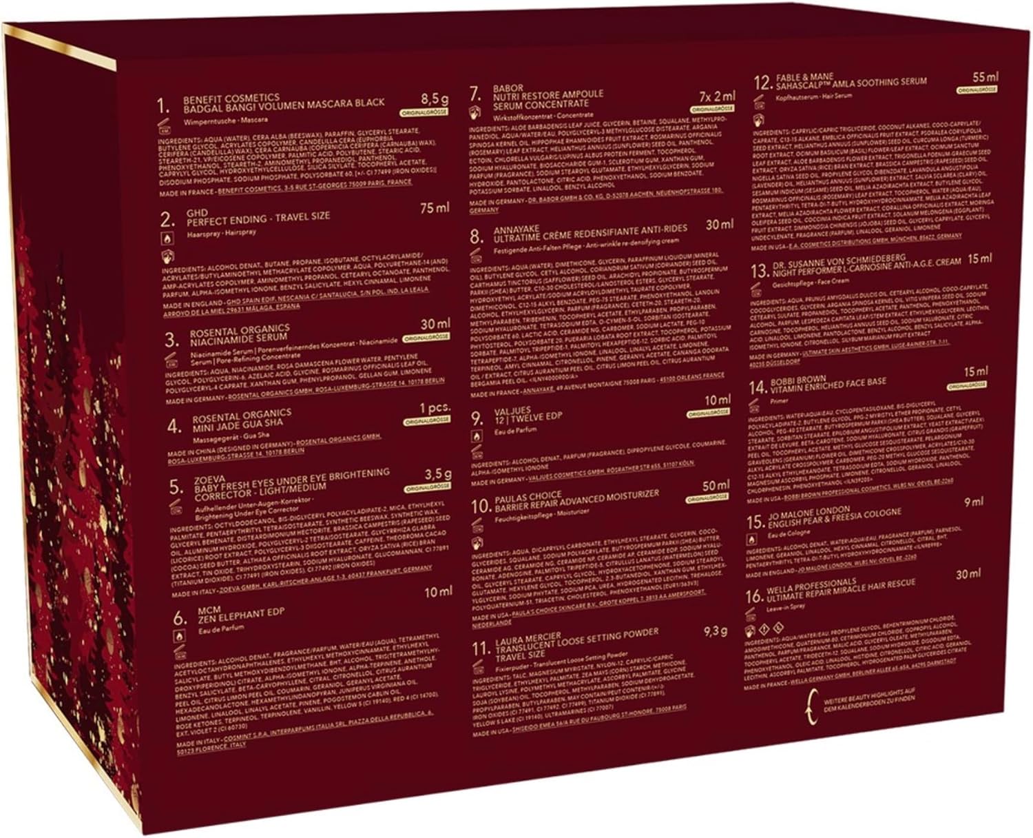 Douglas Adventskalender 2025 Frauen, Luxury PFLEGE MAKE-UP DUFT Advent Kalender, Anti-Aging Pflege, Beauty für Frau und Damen, Advent Calendar, Weihnachtskalender 2025 (Wert 950€)