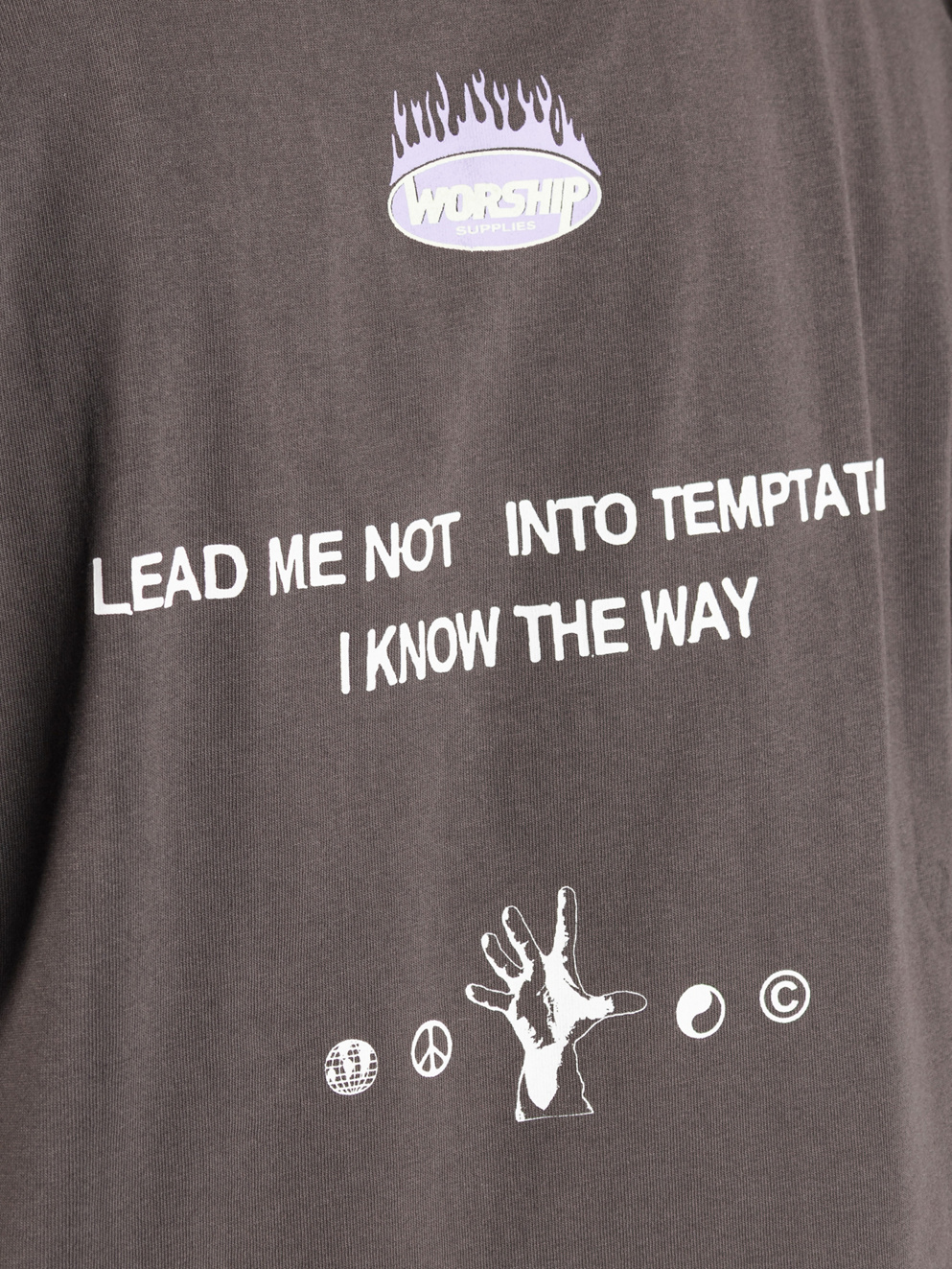 Worship Supplies Temptation T-Shirt worn black
