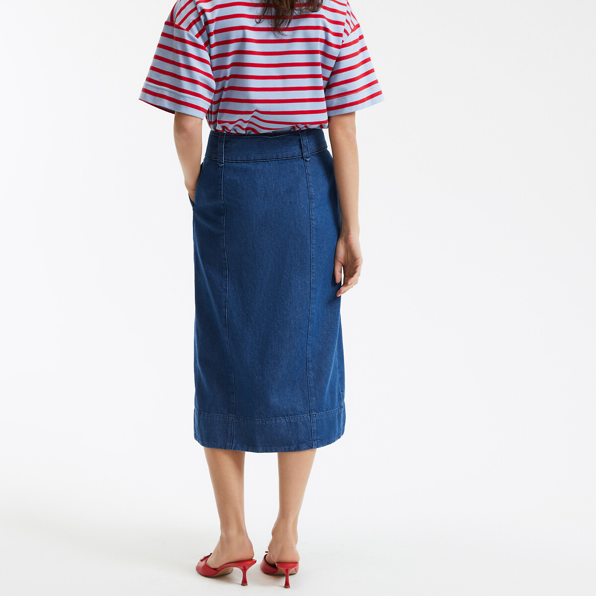 COLEÇÕES LA REDOUTE<br>Midi-wikkelrok em ganga