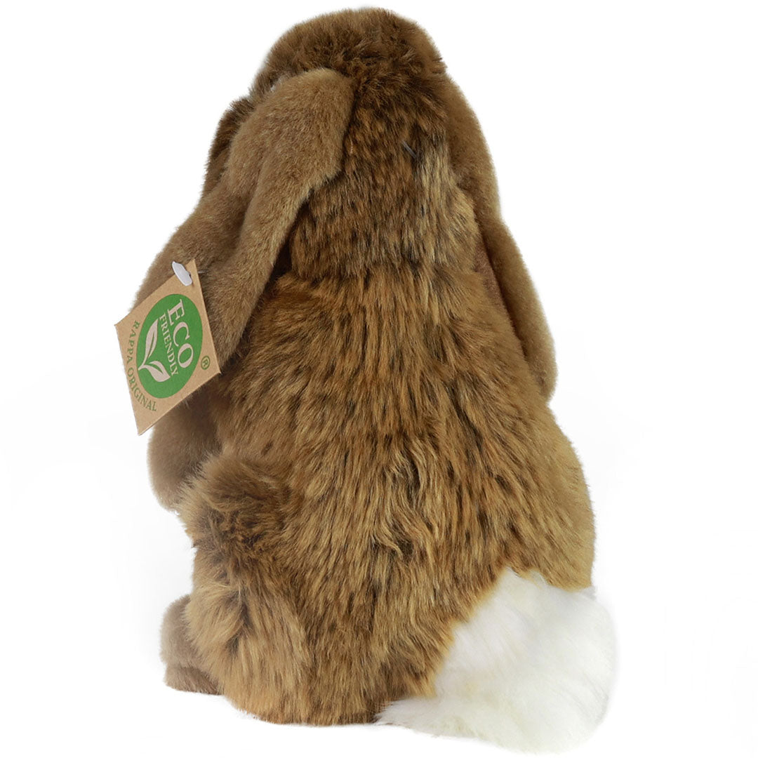 Rappa knuffelkonijn staand bruin - 18 cm
