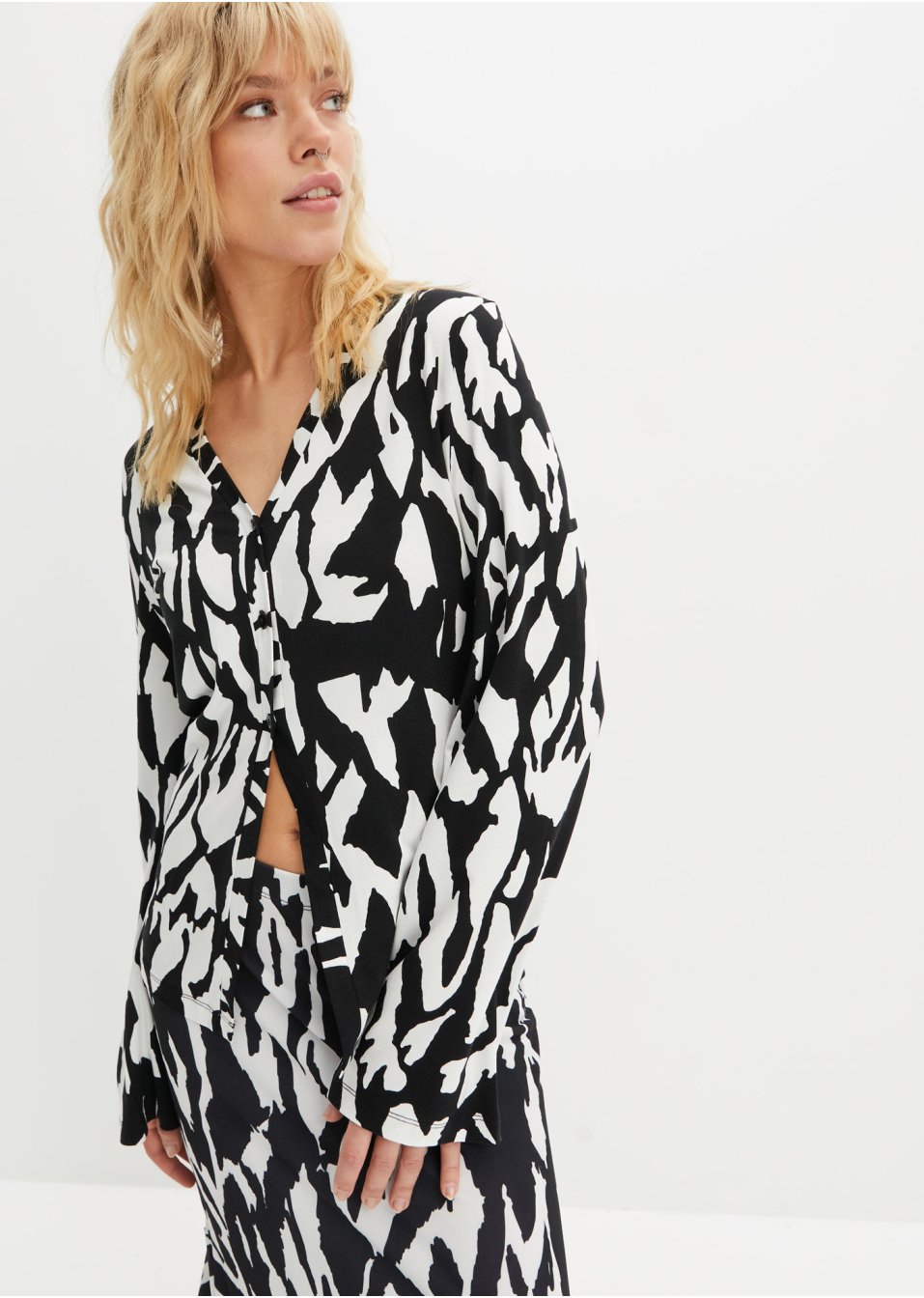 T-shirt blouse imprimé
