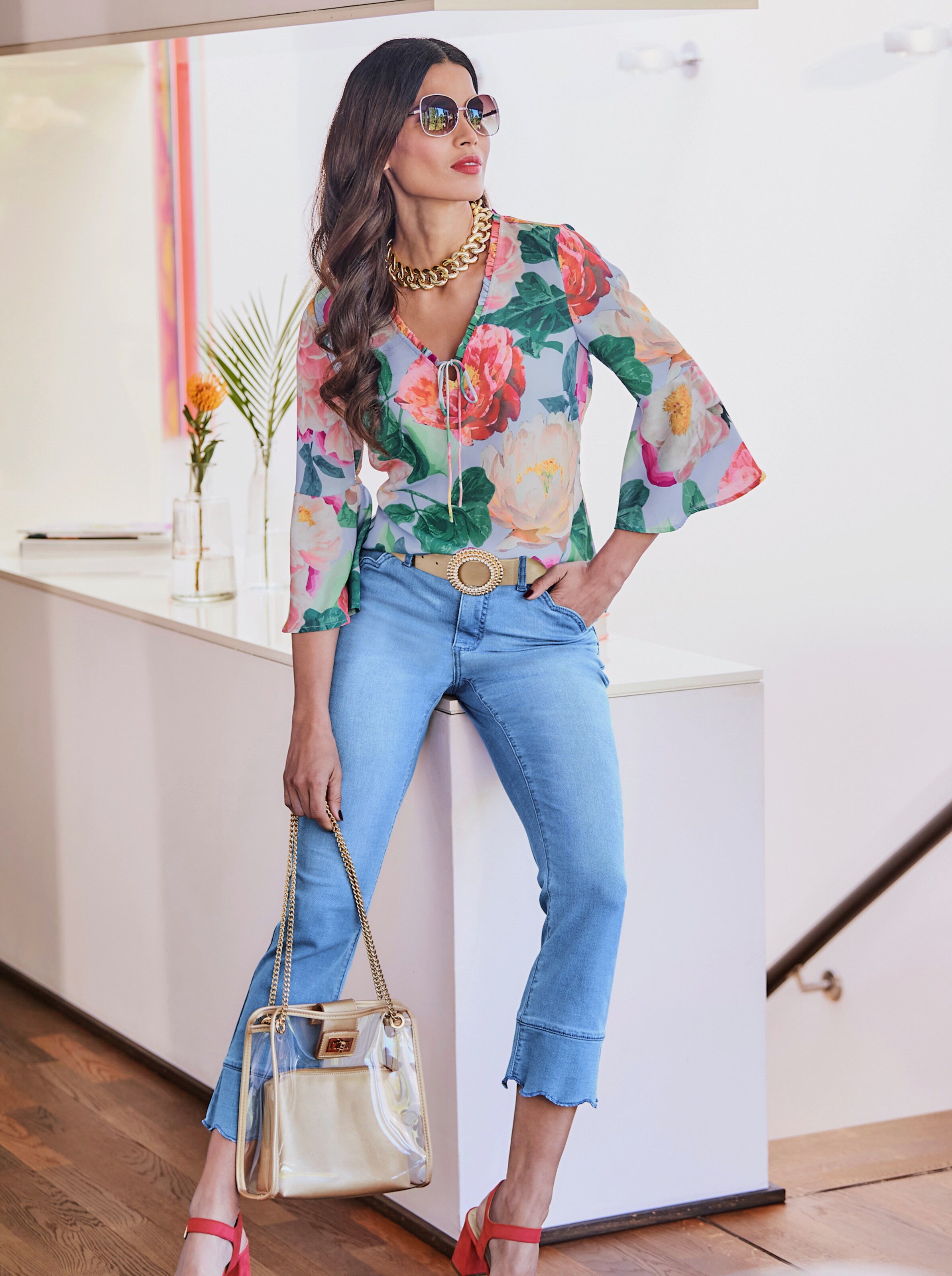 Druckbluse