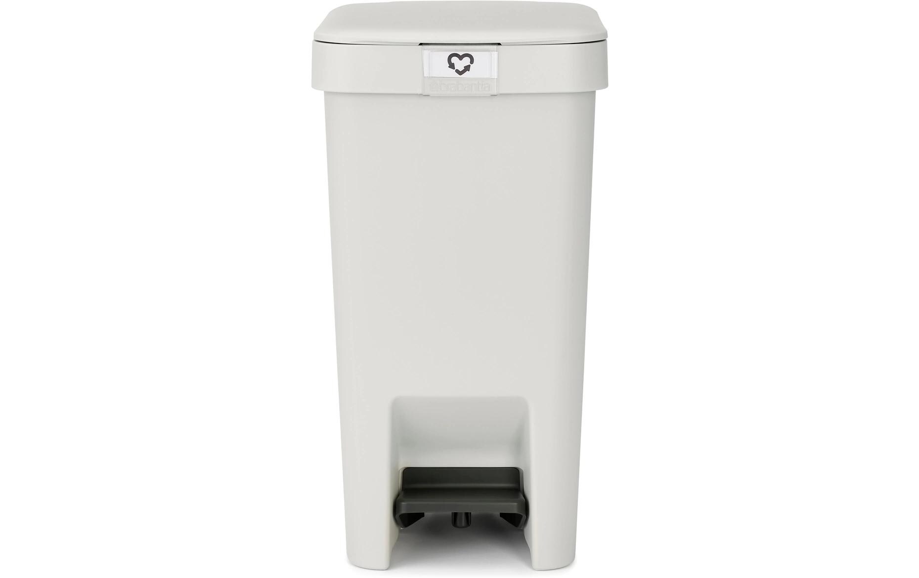 Recyclingbehälter StepUp 10 l, HellgrauTreteimer für Recyclingmaterialien