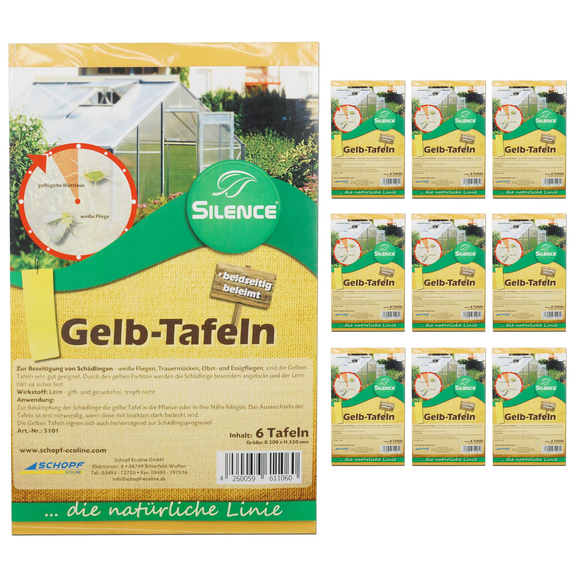 SILBERKRAFT Silence Gelbtafeln