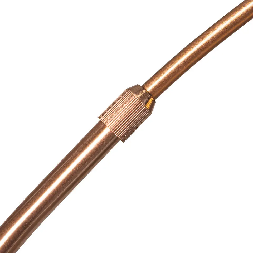 Qazqa booglampen arc-basic bruin e27