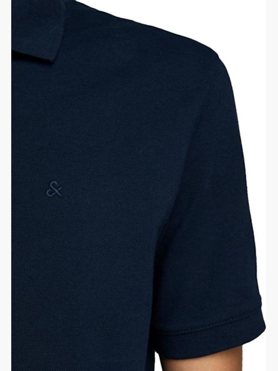 JACK & JONES Polo-Shirt Dunkelblau