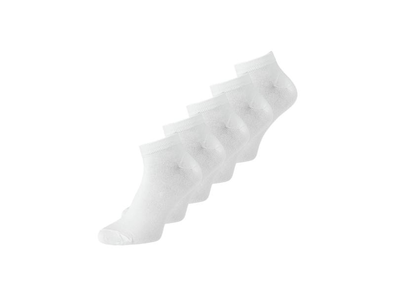 JACK&JONES Herrensocken 5-er Pack, Weiss, 39 - 45 Kurze Alltagssocken für Männer