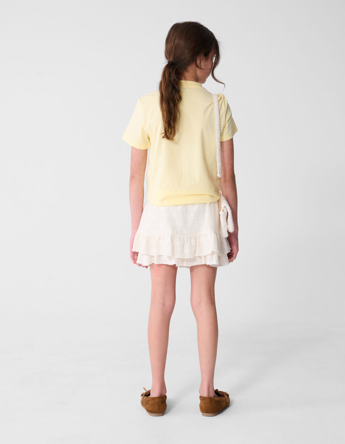 Poststamp Artwork T-shirt Lichtgeel